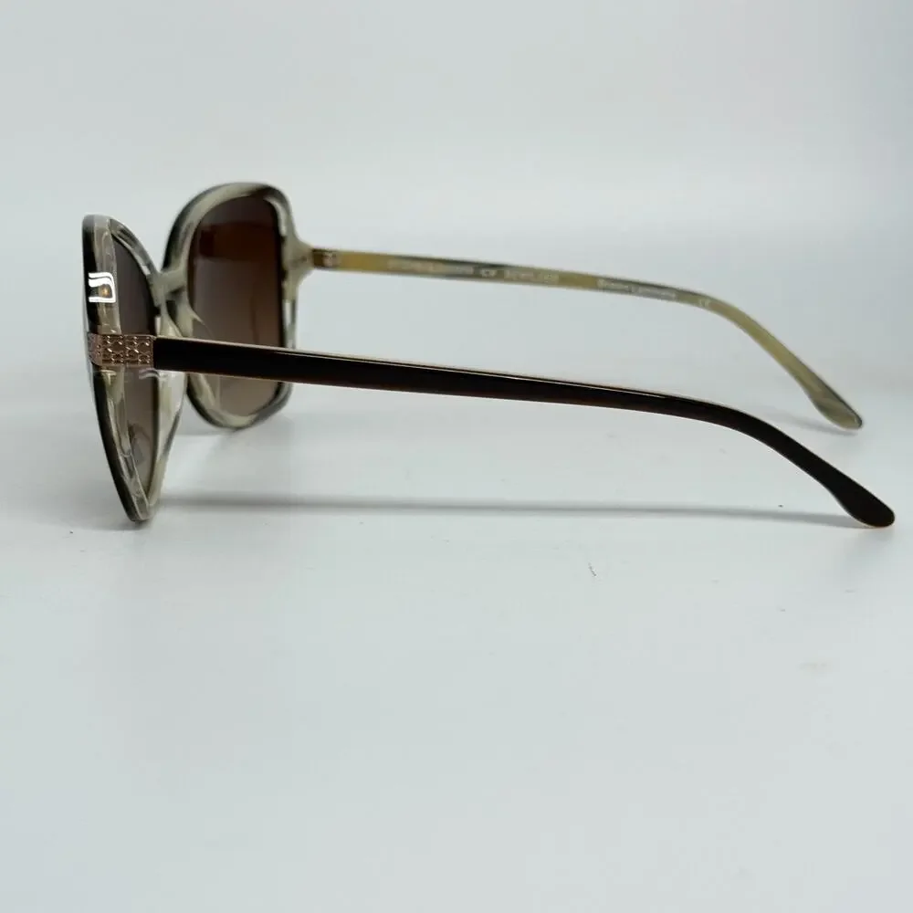 BCBGMAXAZRIA BEWILDER‎ Brown Laminate Sunglasses Frame 57-16-135 H17814